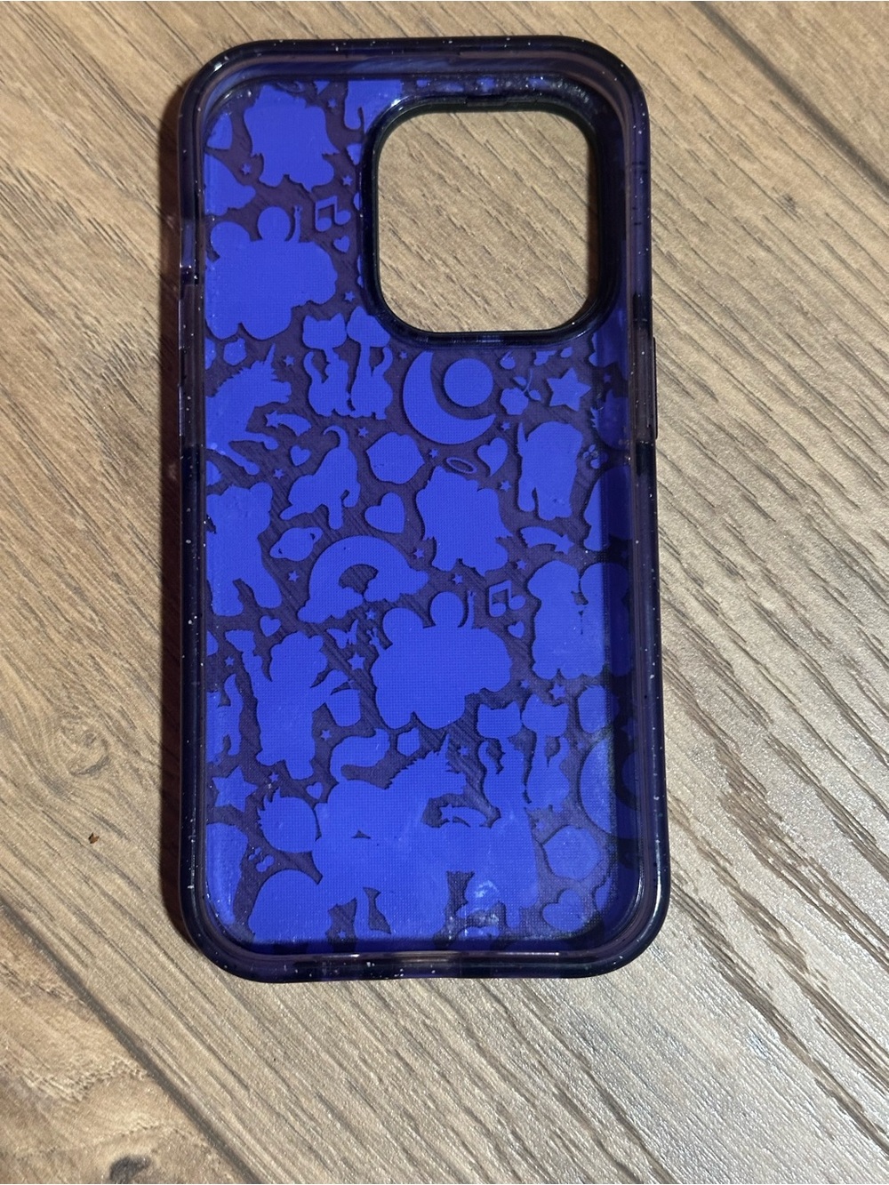 Lisa Frank Neon Rainbow Character iPhone 14 Pro Case in Purple - Picture 2 of 2
